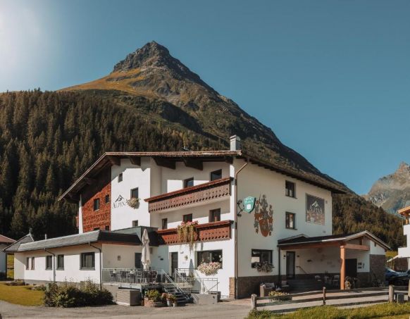 Hotel Alpina with mountain view