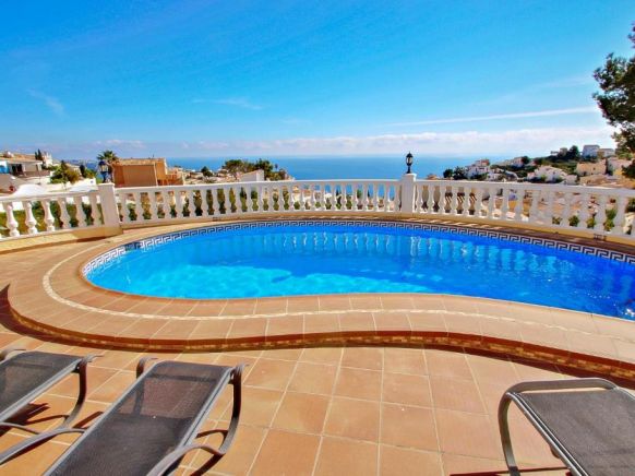 Jean - sea view villa with private pool in Benitachel