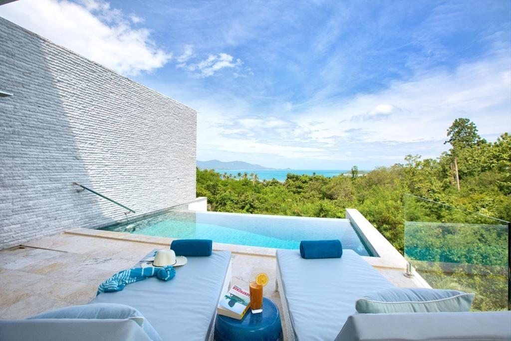 Shades of Blue - Modern Sea View Villa, Самуи