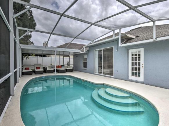 1-Story Apopka House with Private Lanai and Pool!, Орландо