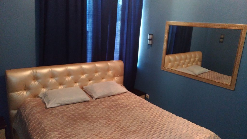 Двухместный (Стандарт с одной двухспальной кроватью и удобствами в номере) мини-отеля Тарлеон, Москва