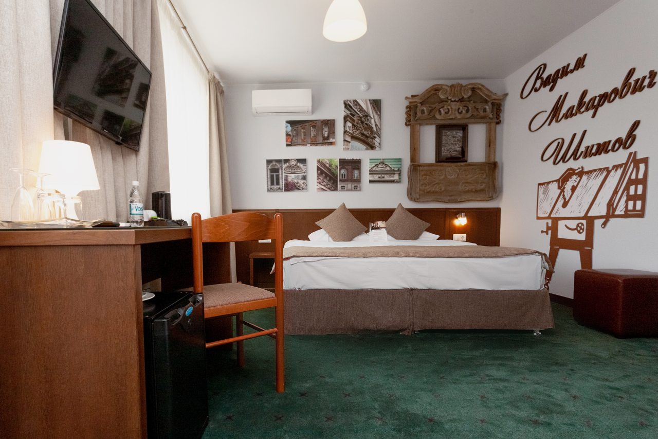 Двухместный (Стандартный двухместный номер с двуспальной кроватью) отеля Восток, Тюмень