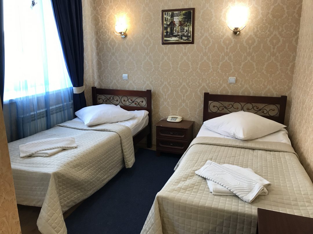 Двухместный (Комфорт с 2 односпальными кроватями) гостиницы Славия, Нижний Новгород