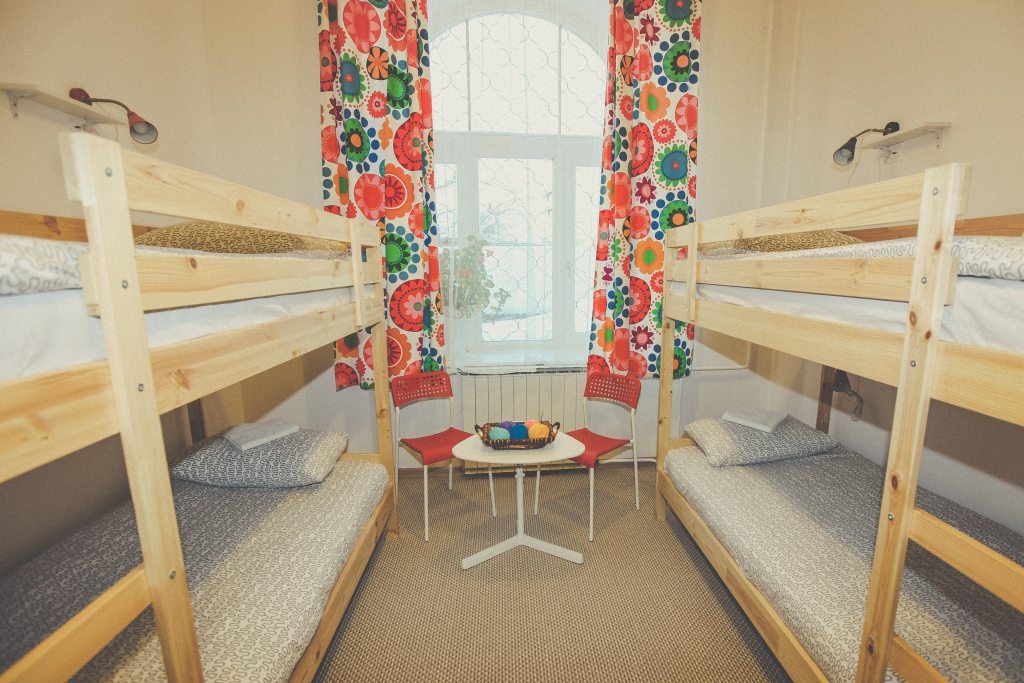 Шестиместный (Койко-место в 6-местном номере, Вид на двор, женский) хостела Super Hostel на Карла Маркса, Иркутск