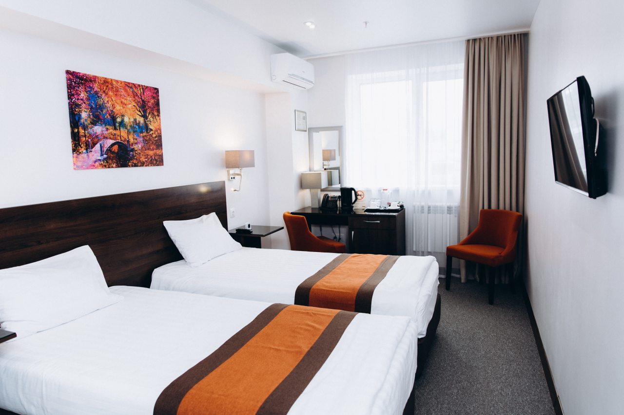 Двухместный (1 категория, либо 1 двуспальная кровать, либо 2 раздельные 1*1) гостиницы Аванта, Владивосток