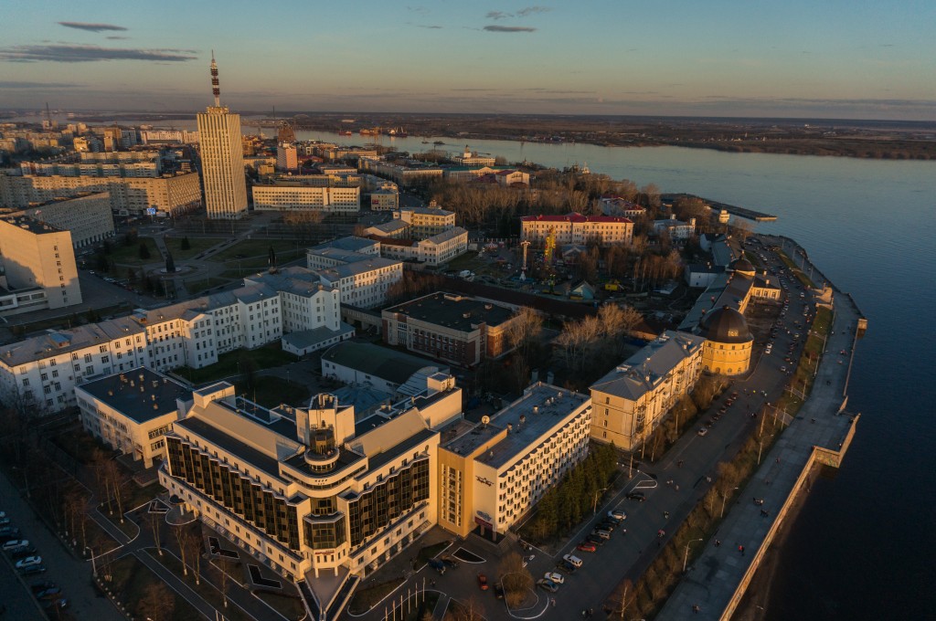Отель находится в самом центре города Архангельска. Отель Пур-Наволок