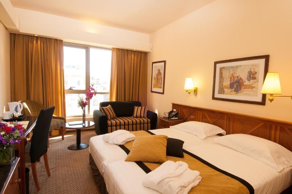Двухместный (Двухместный номер Делюкс с 1 кроватью или 2 отдельными кроватями) отеля Olive Tree Hotel, Иерусалим