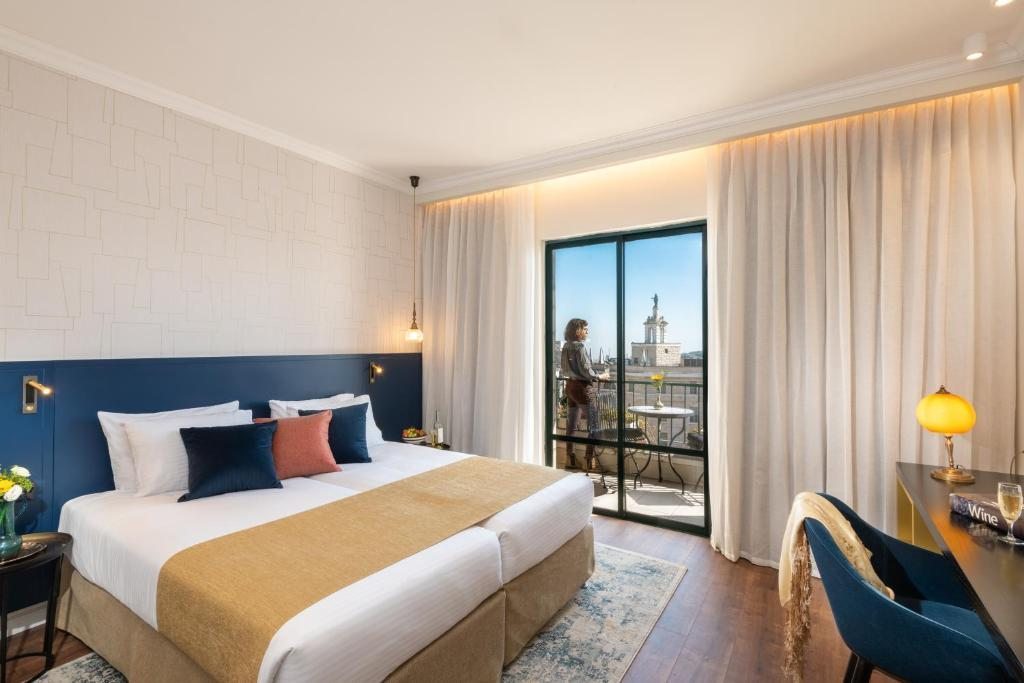 Двухместный (Двухместный номер Делюкс с 2 отдельными кроватями и балконом) отеля Prima Kings Hotel, Иерусалим