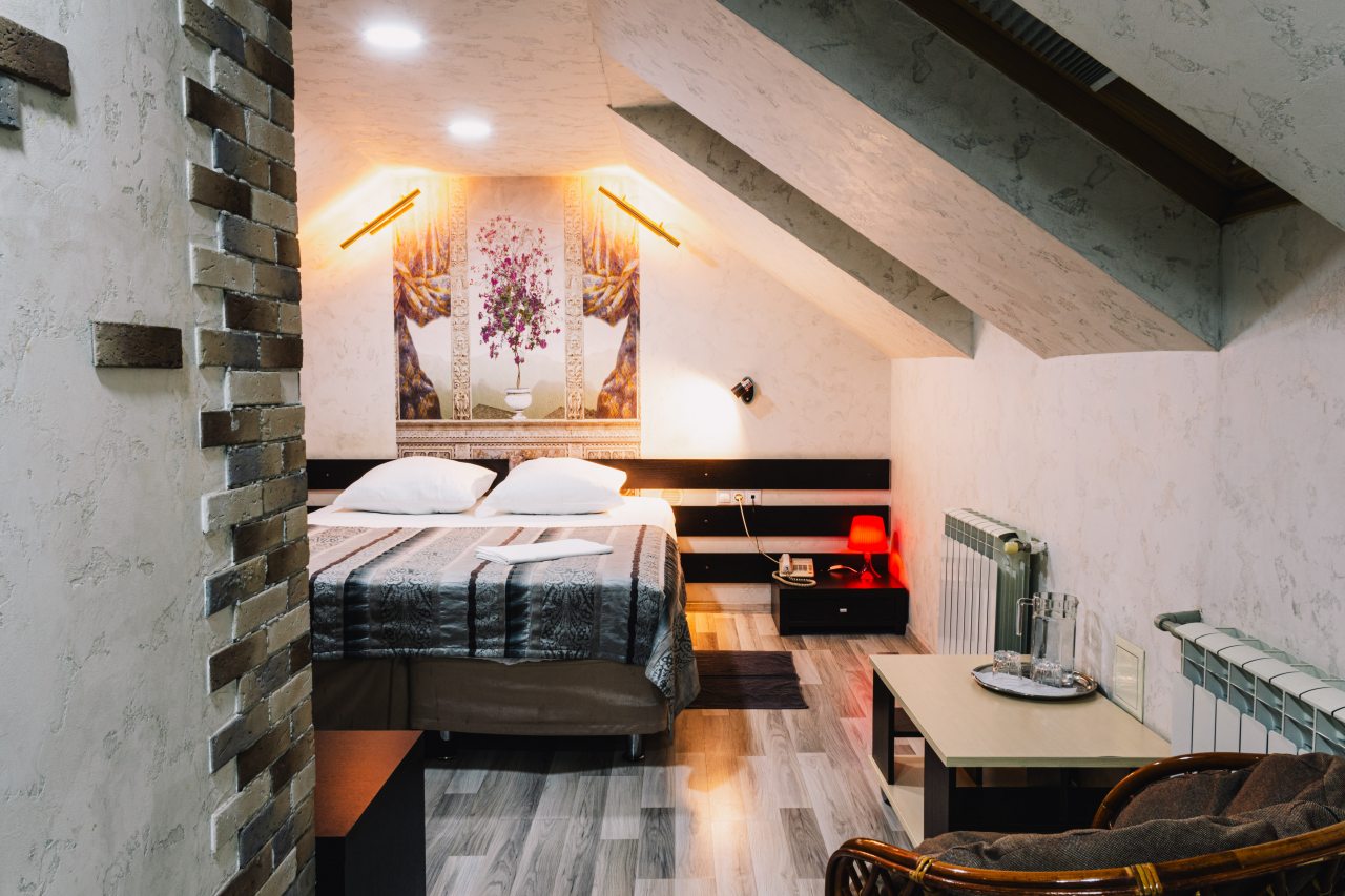 Четырехместный (Семейный двухкомнатный четырехместный блок (номер третий категории)), Отель Патио