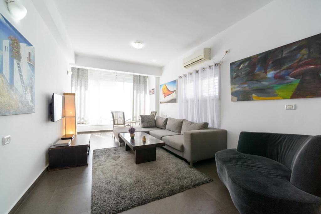 Апартаменты (Апартаменты с 2 спальнями и видом на море) апартамента Tel Aviving Exclusive Apartments, Тель-Авив