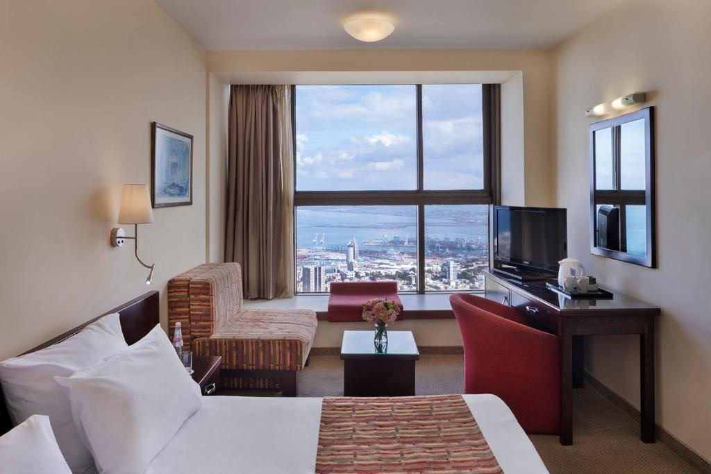 Двухместный (Стандартный двухместный номер с 1 кроватью или 2 отдельными кроватями) отеля Haifa Bay View Hotel, Хайфа