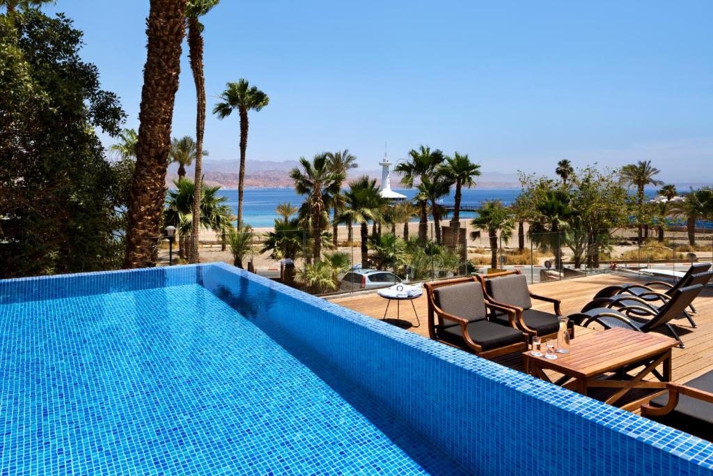 Вилла (Вилла Hamman с частным бассейном (для 2 взрослых и 1 ребенка)) отеля Orchid Hotel & Resort, Эйлат