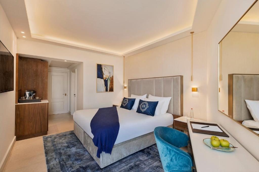 Двухместный (Улучшенный двухместный номер с 2 отдельными кроватями и видом на море) отеля Hodhamidbar Resort & Spa Hotel, Эйн-Бокек