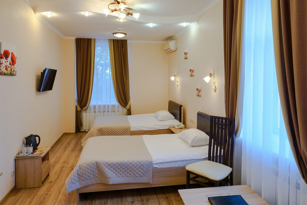 Двухместный (Комфорт, Две кровати, Twin) гостиницы Арагон, Рязань