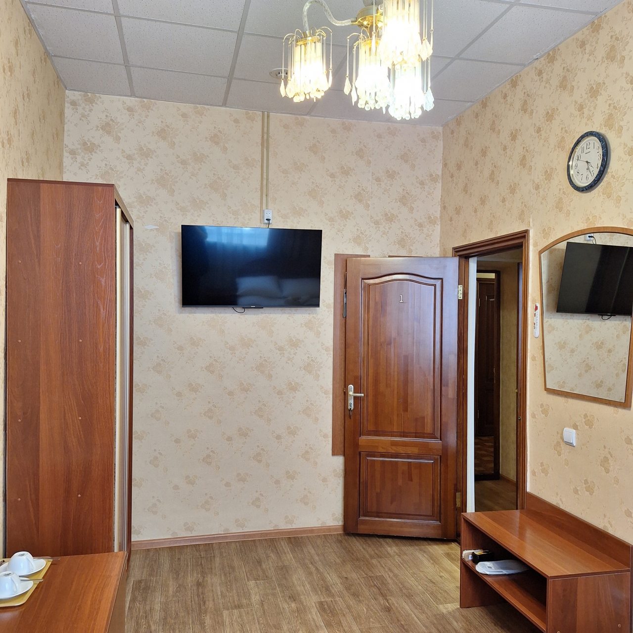 Одноместный (Одноместный стандартный номер с 2-спальной кроватью. 212, 215..), Гостиница Тимптон