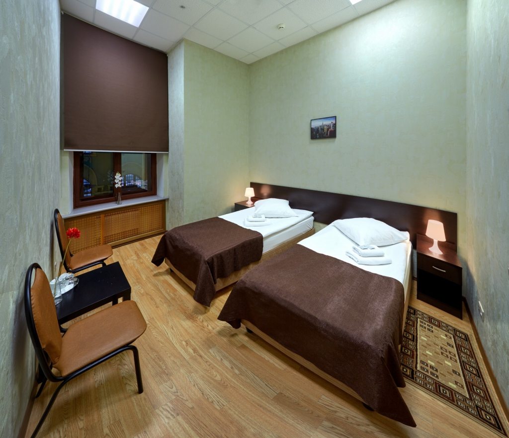 Двухместный (Бюджет с двумя раздельными кроватями) гостиницы ГородОтель на Казанском, Москва