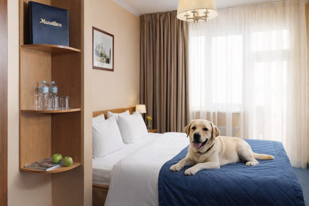 Проживание с питомцем, Отель Малетон (Анохина)