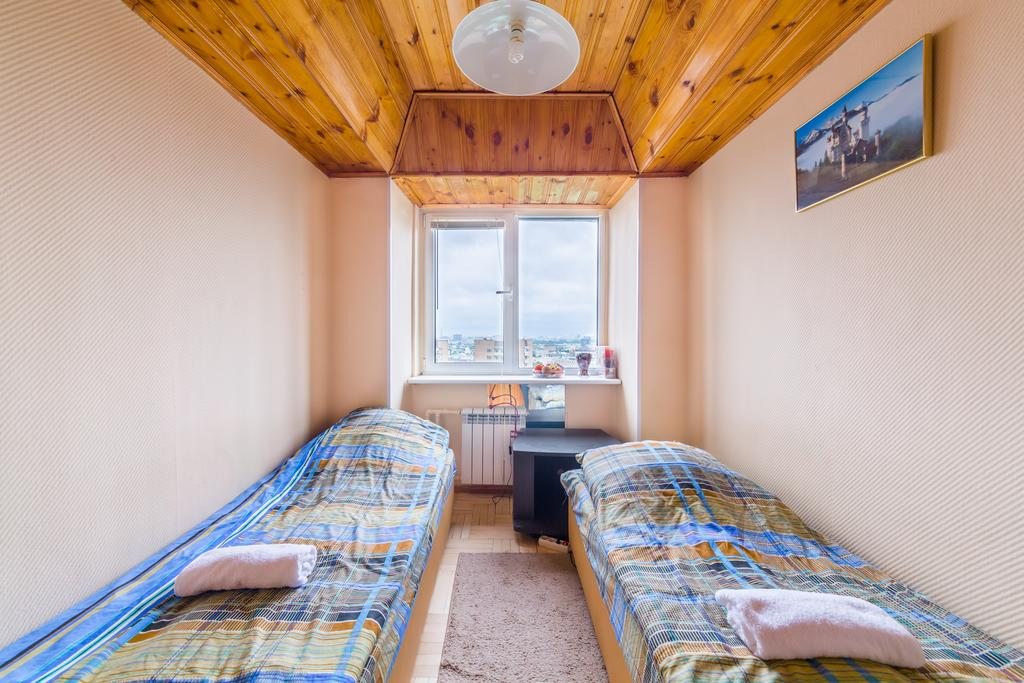 Двухместный (Двухместный номер с 2 отдельными кроватями и общей ванной комнатой) мини-гостиницы Московские пейзажи, Москва