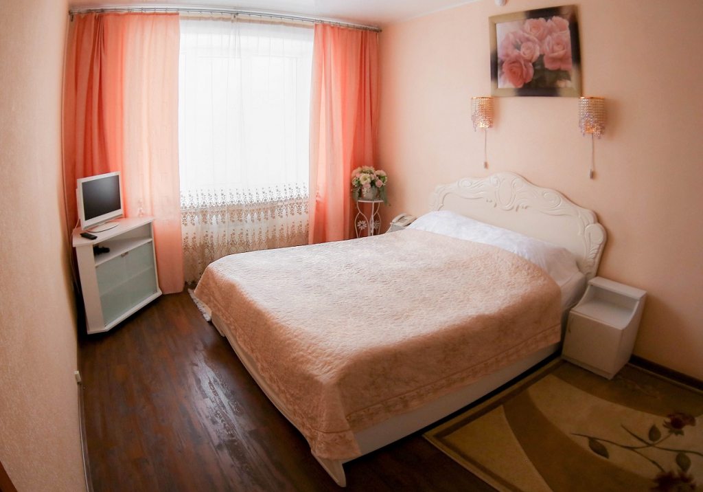 Номер с двуспальной кроватью в гостинице Северная, Новосибирск. Гостиница Северная
