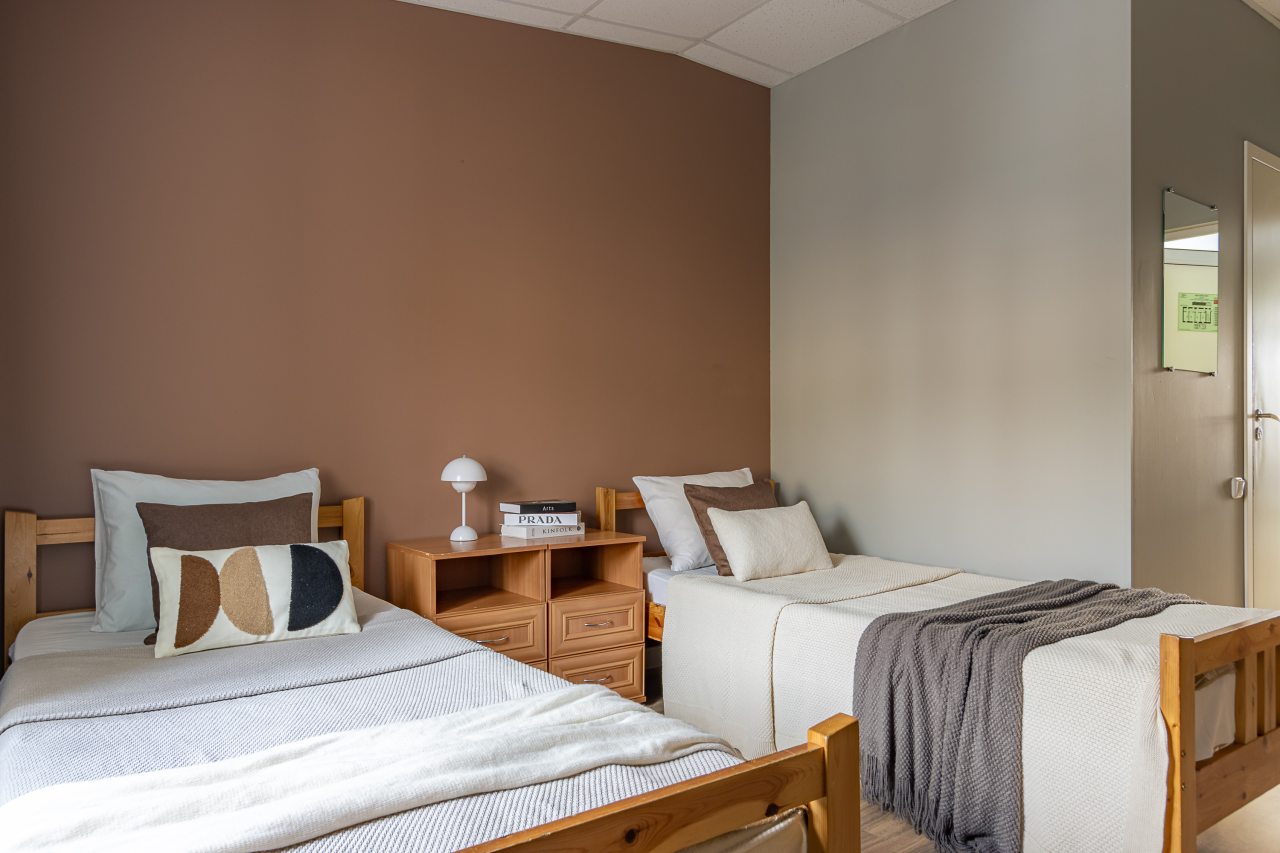 Двухместный (Стандартный  номер с 2 кроватями и собственной ванной), Отель Номера в Гатчине