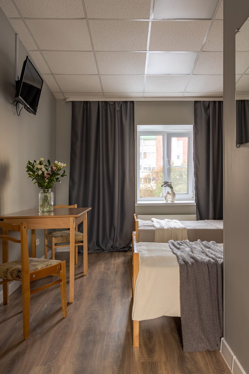 Двухместный (Стандартный  номер с 2 кроватями и собственной ванной), Отель Номера в Гатчине