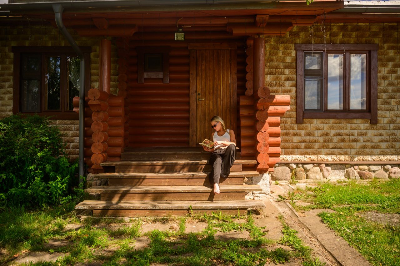 Коттедж (Дом рыбака одноэтажный коттедж у реки №4), База отдыха Эко-клуб Остров