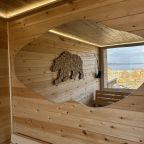 Баня с видовым панорамным окном и тёплой купелью, Эко-отель Чабрец