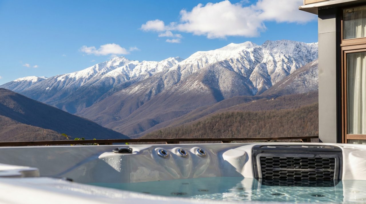 Вилла (С джакузи и видом на горы), Апарт-отель SKYPARK