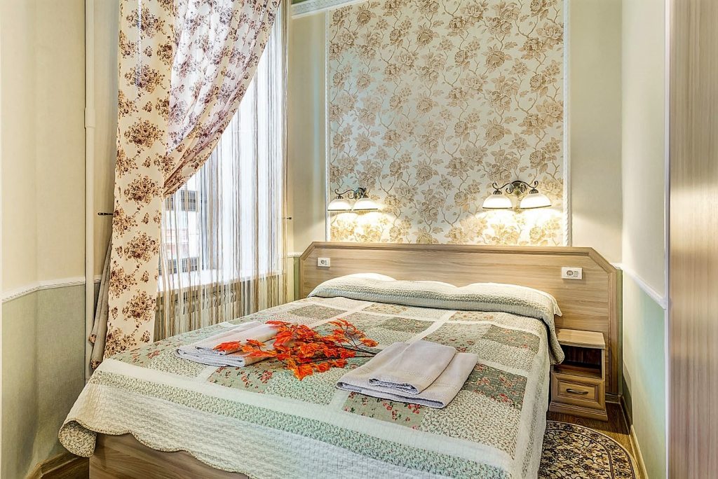 Двухместный (Номер Стандарт с 1 большой кровать (прованс)) отеля АВИТА Красные Ворота, Москва