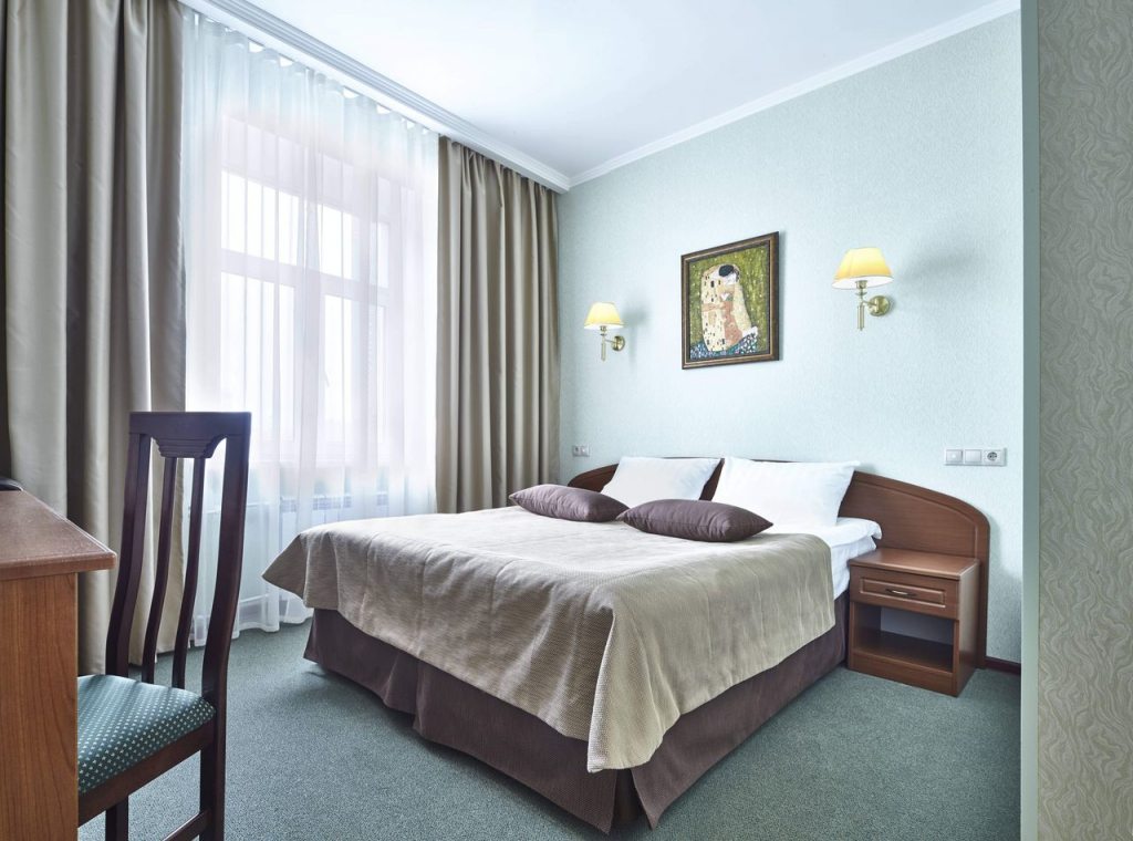 Двухместный (Стандарт с 1 двуспальной кроватью или 2 раздельными кроватями) гостиницы Славянка Москва