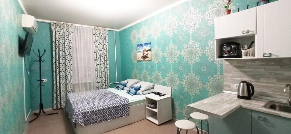Двухместный (Двухместный номер с 2 отдельными кроватями и собственной ванной комнатой) гостевого дома Барракуда, Хабаровск