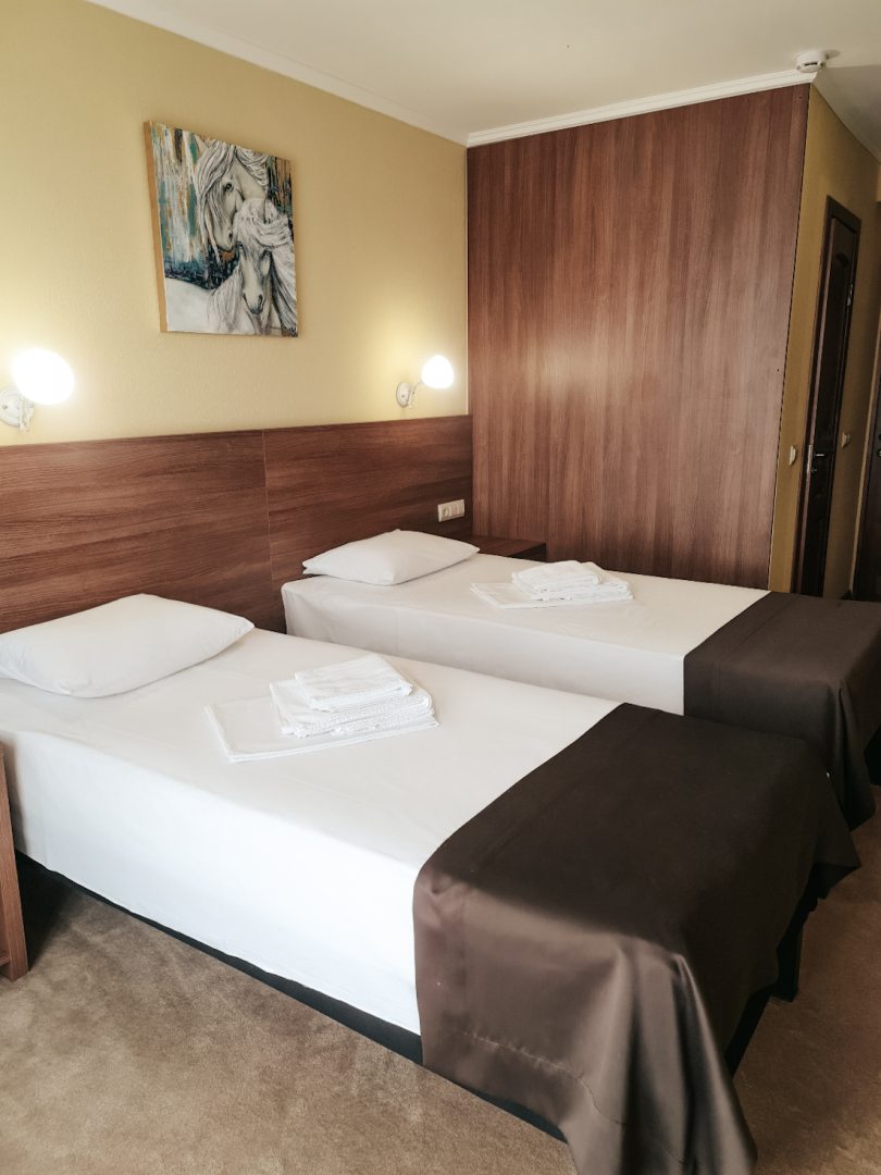 Двухместный (Двухместный номер категории Комфорт с раздельными или общей кроватью и видом на озеро) гостиницы Балтика, Калининград