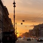 Мы на Невском проспекте. Ведутся реставрационные работы
