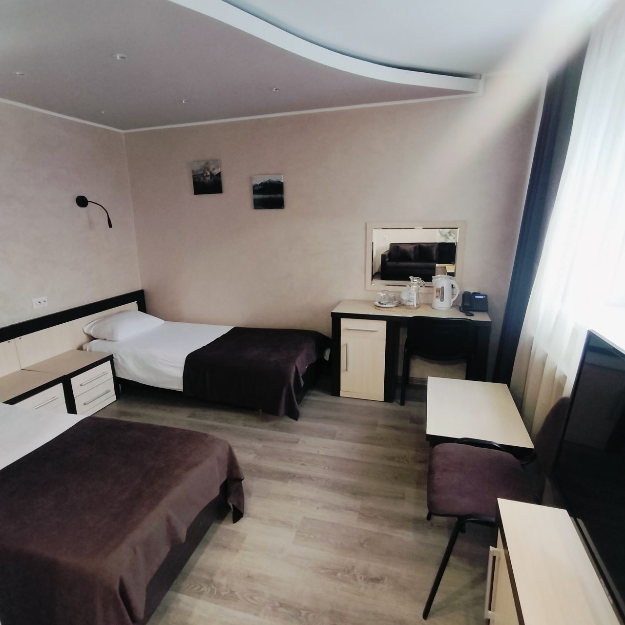 Двухместный (Двухкомнатный с 2 односпальными кроватями), Отель Вязьма