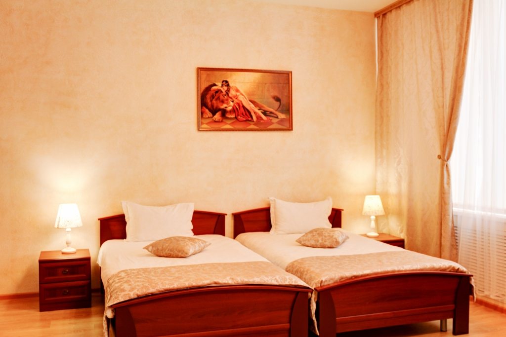 Двухместный (Комфорт с 2 отдельными кроватями) отеля Альфа, Пенза