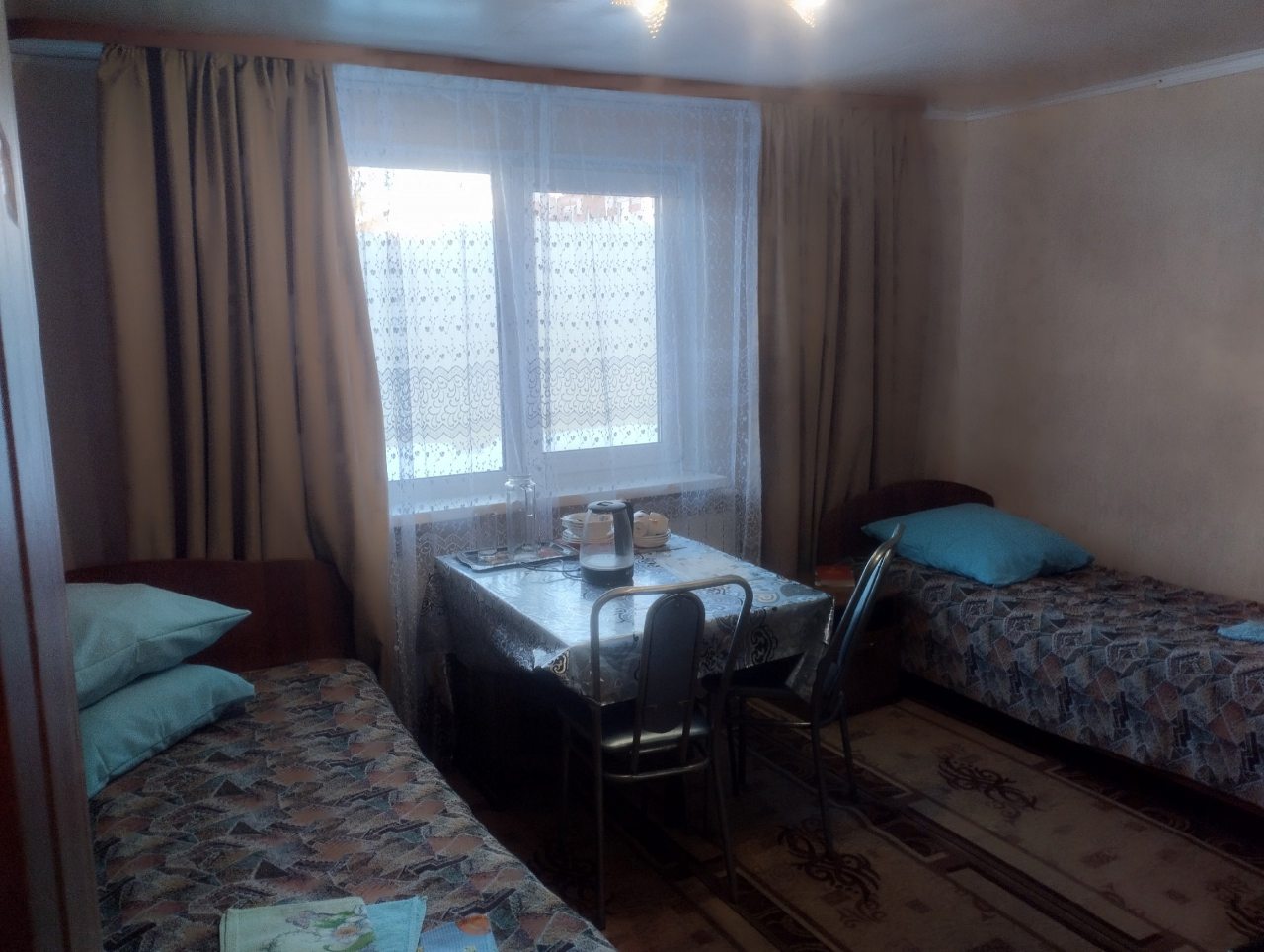 Двухместный (Трехместные апартаменты в зимнем домике с мини кухней и собственным сан узлом номер №15 стандарт), Гостевой дом Луманская Заводь