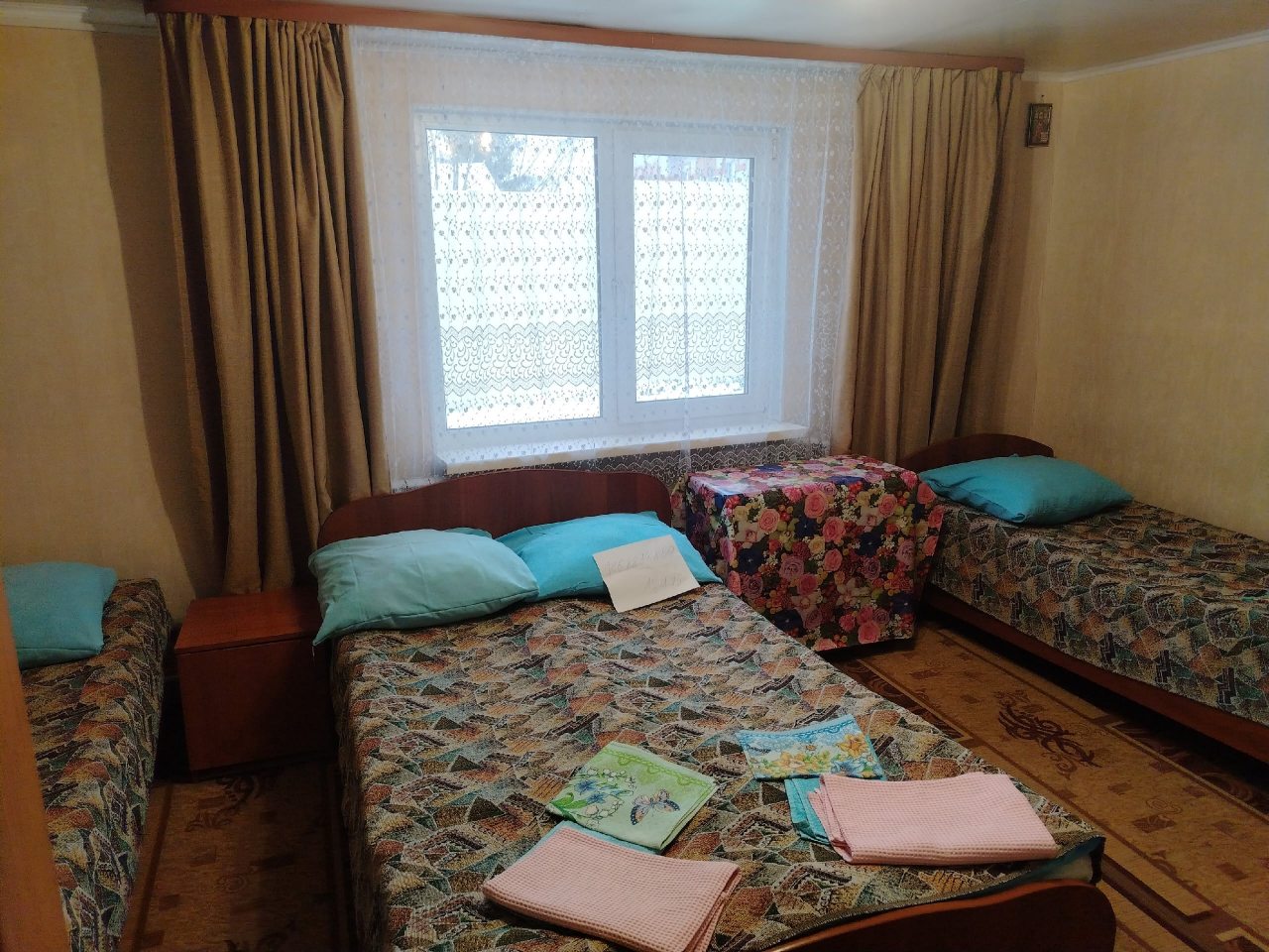 Двухместный (Трехместные апартаменты в зимнем домике с мини кухней и собственным сан узлом номер №15 стандарт), Гостевой дом Луманская Заводь