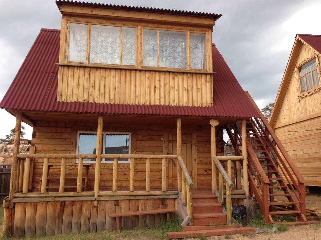 Четырехместный (Четырехместный номер с видом на озеро) гостевого дома Отдых на Байкале, Хужир
