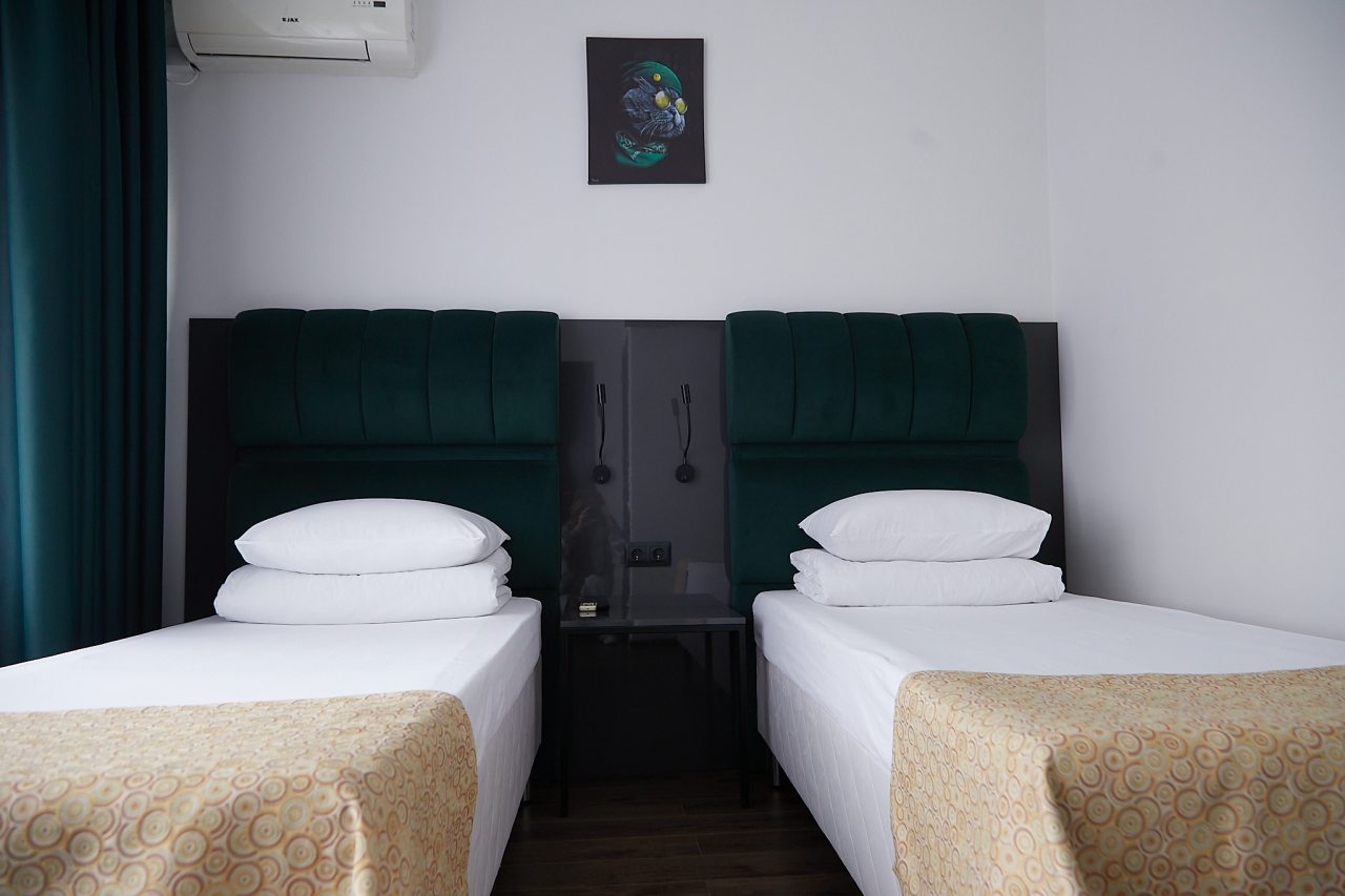 Двухместный (Стандартный двухместный номер с 2 отдельными кроватями), Гостиница Бахет
