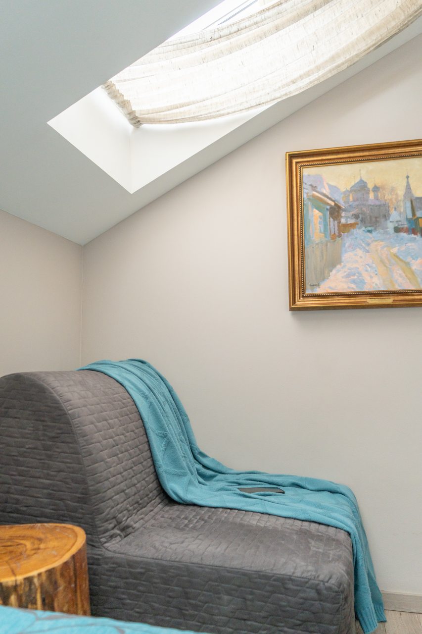 Двухместный (Двухместный номер с 1 двуспальной кроватью и раскладным креслом.), Арт-отель Скворечник