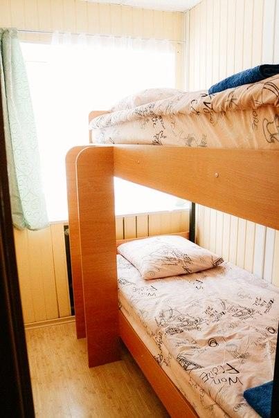 Номер (Спальное место на двухъярусной кровати в общем номере с 2 кроватями) хостела Тихое место, Кострома