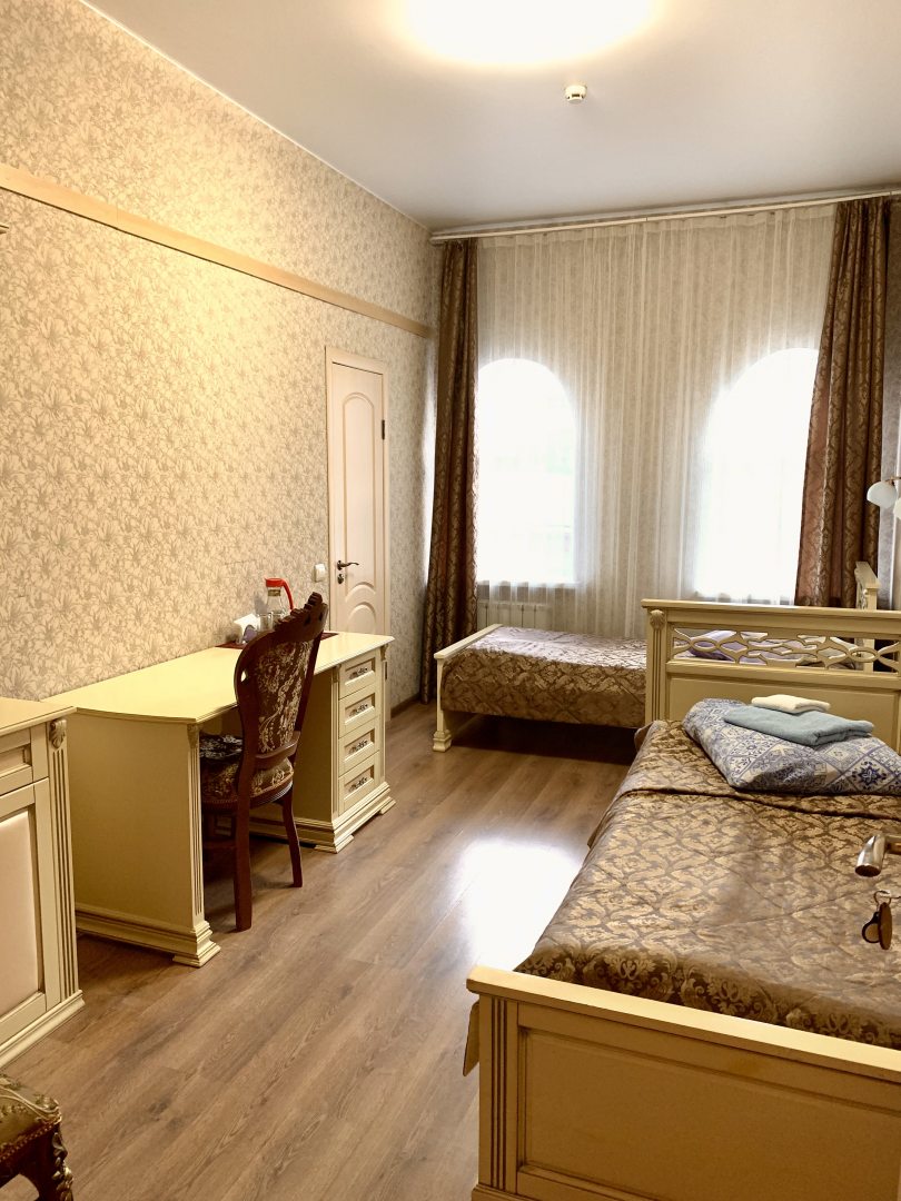 Двухместный (Бюджетный двухместный номер с 2 отдельными кроватями) мини-отеля Три Богатыря, Муром