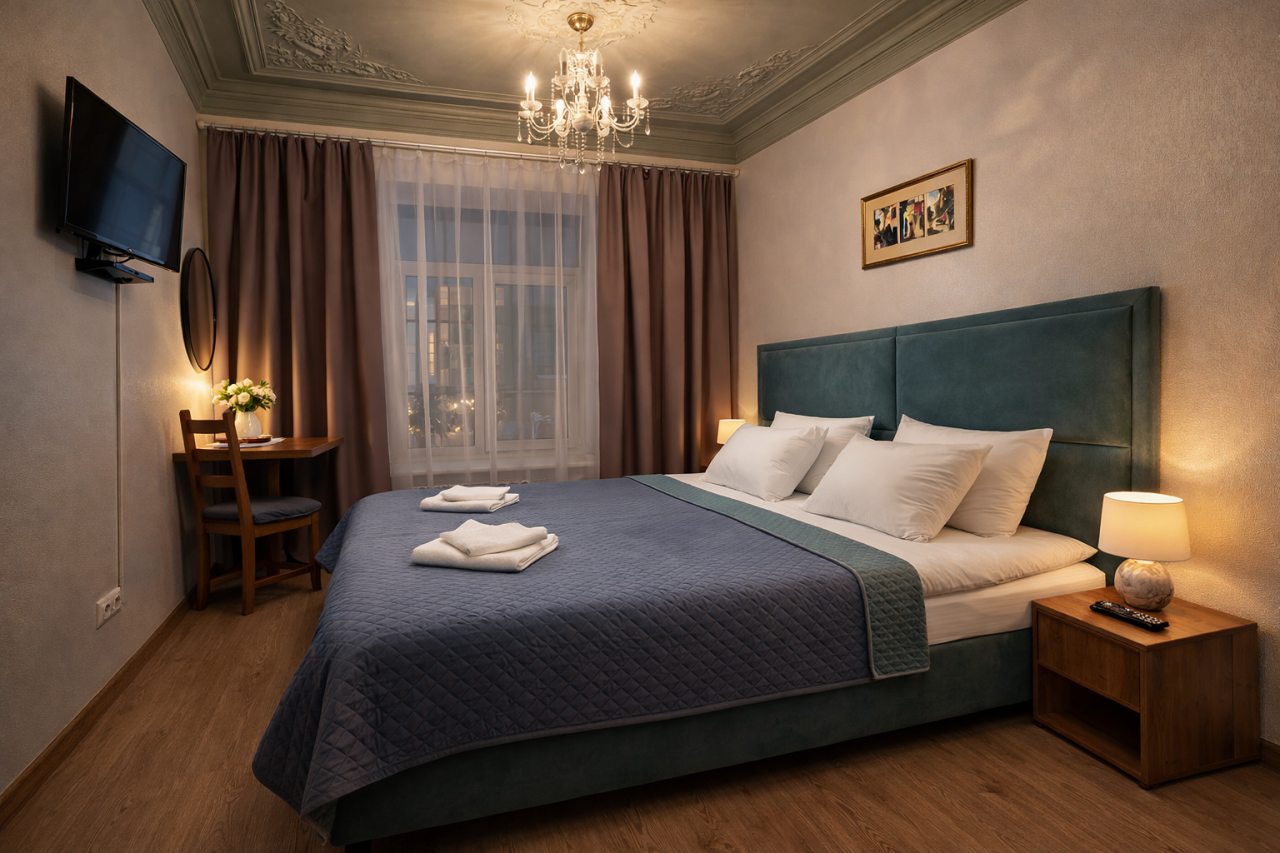 Двухместный (Улучшенный комфорт Palinuro Paestum), Гостевые комнаты и апартаменты Пио на Моховой