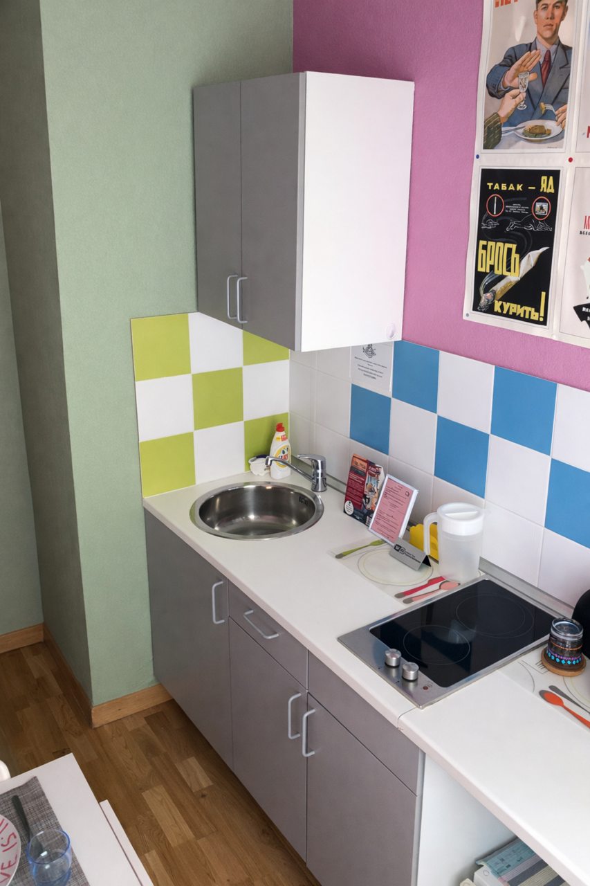 Двухместный (C собственной мини - кухней (Roma)), Гостевые комнаты и апартаменты Пио на Моховой