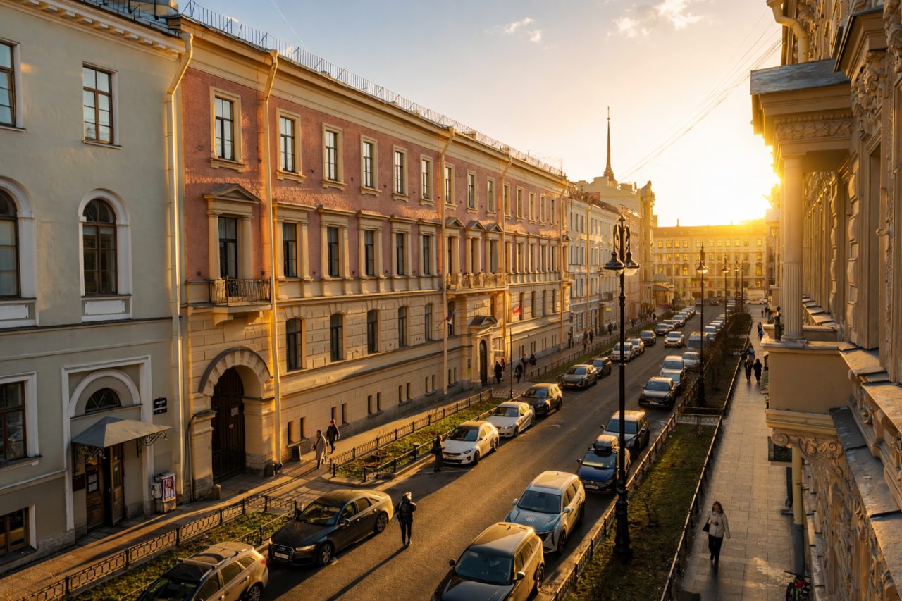 Четырехместный (Улучшенный комфорт с балконом), Гостевые комнаты и апартаменты Пио на Моховой