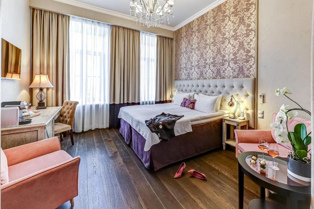 Двухместный (Двухместный номер «Комфорт» с 1 кроватью или 2 отдельными кроватями) отеля Пушка Инн, Санкт-Петербург