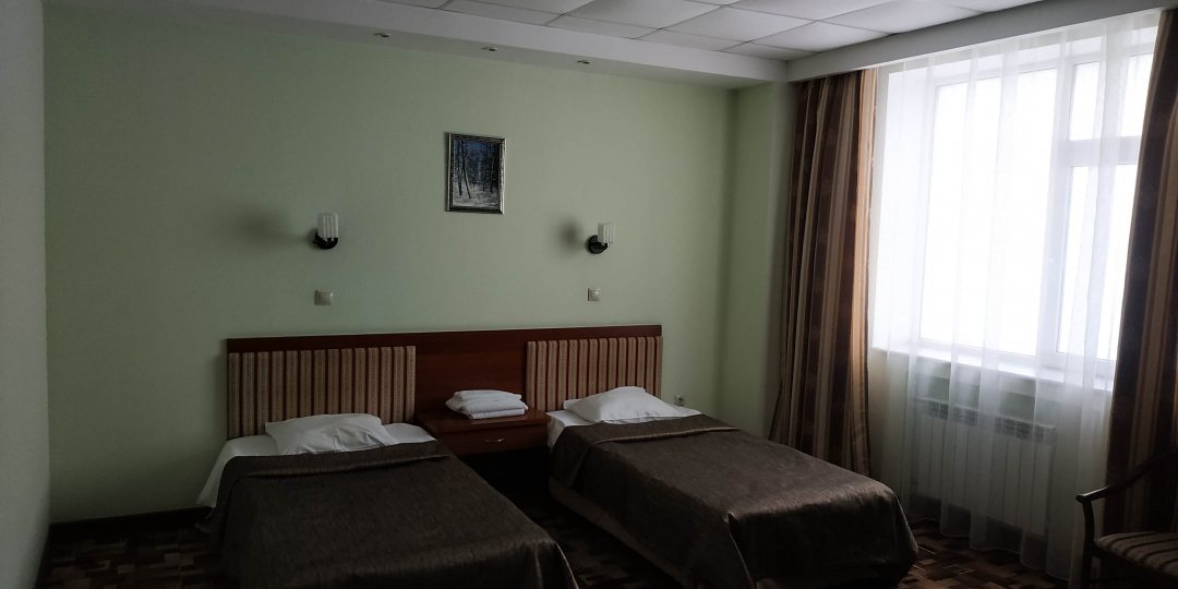 Двухместный (Двухместный номер «Комфорт» с 2 отдельными кроватями) отеля Аврора, Новосибирск