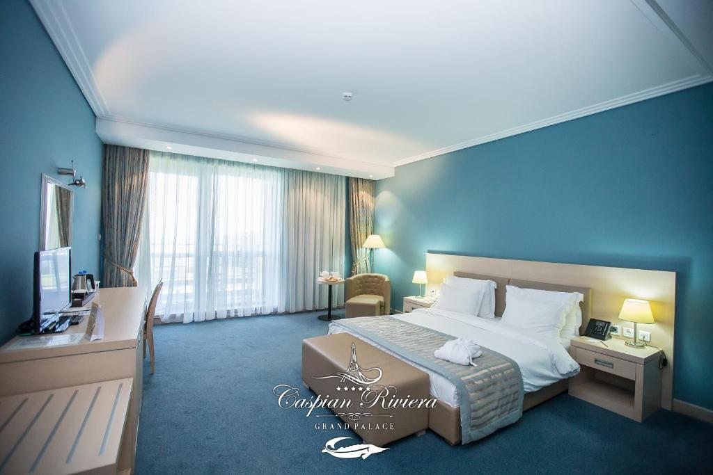 Двухместный (Стандартный номер с кроватью размера «king-size») отеля Caspian Riviera Grand Palace, Актау