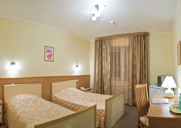Двухместный (Комфорт, с двумя кроватями и платным доп. местом) гостиницы Милена, Казань