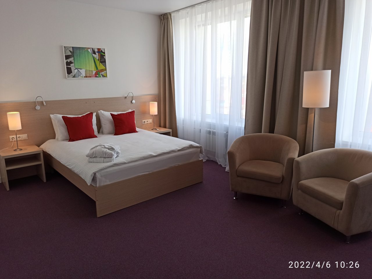 Двухместный (Улучшенный двухместный номер с 1 кроватью) отеля Лофт, Тула